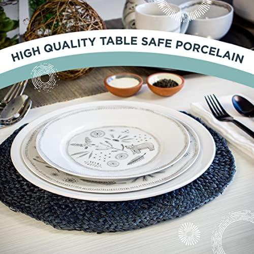 Everything Kitchens 16-Piece Dinnerware Set with Mugs Bear With Me