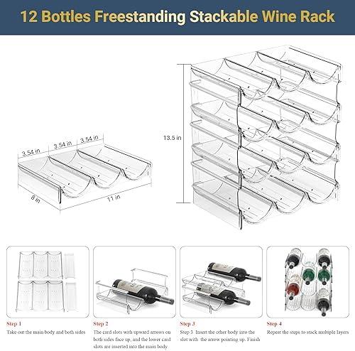 Benaep 4 Tier Plastic Bottle Organizer with 12 Containers