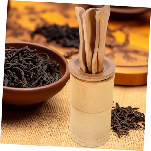 Alipis 6 Piece Bamboo Tea Set for Home Use