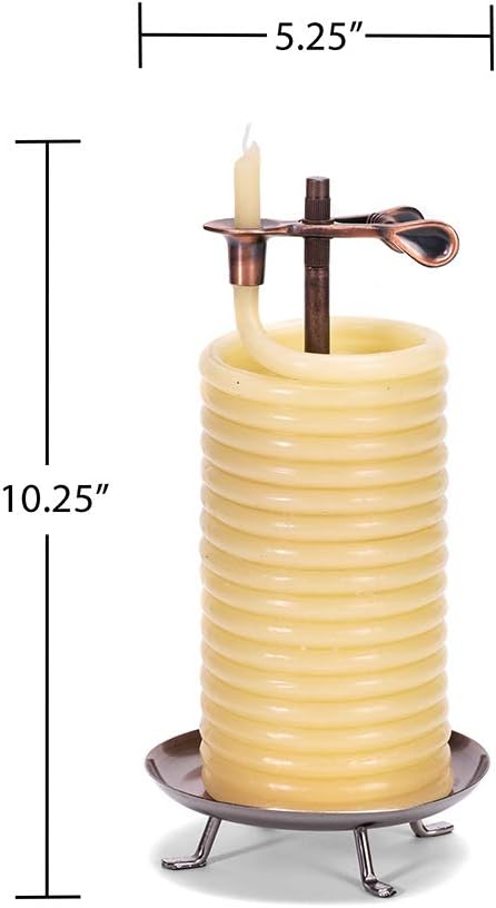Candle by the Hour 80-Hour Vertical Beeswax Candle