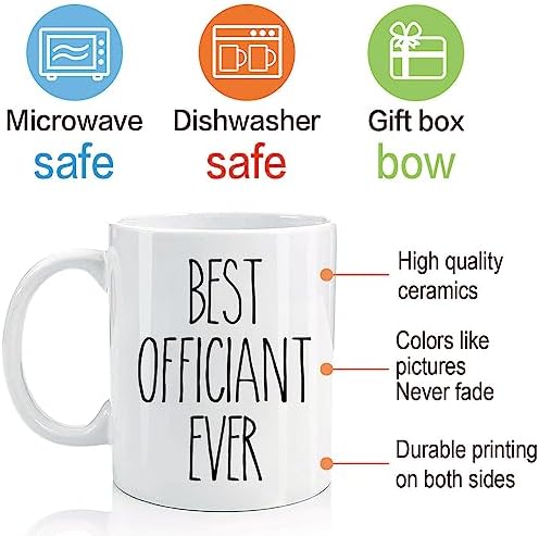FALJIOK Best Officiant Ever Coffee Mug 11oz