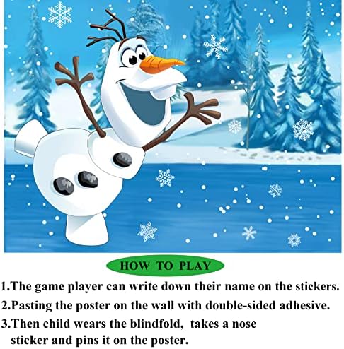 Pin The Nose Snowman Game for Kids