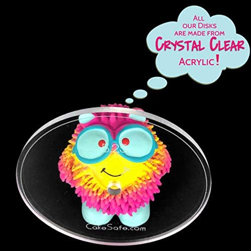 CAKESAFE - 2-625 Inch Clear Acrylic Disks for Icing