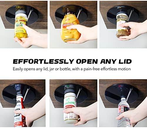 Under Counter Jar Opener for Weak Hands - Black
