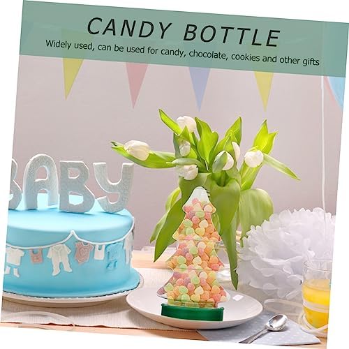 6Pcs Christmas Tree Shape Candy Jars for Sweets and Party Favors