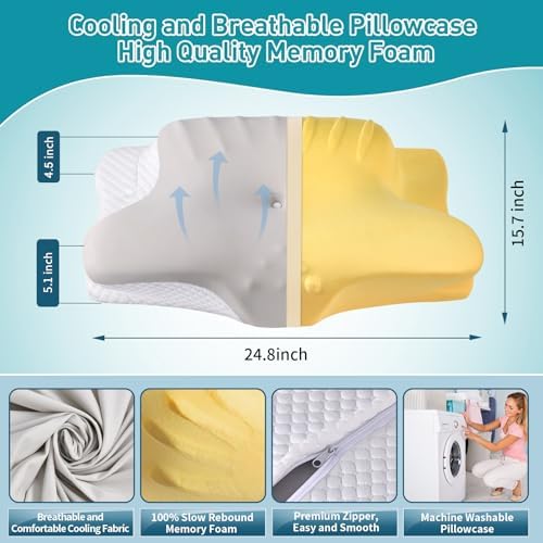 Ylekto Cervical Neck Pillow for Pain Relief