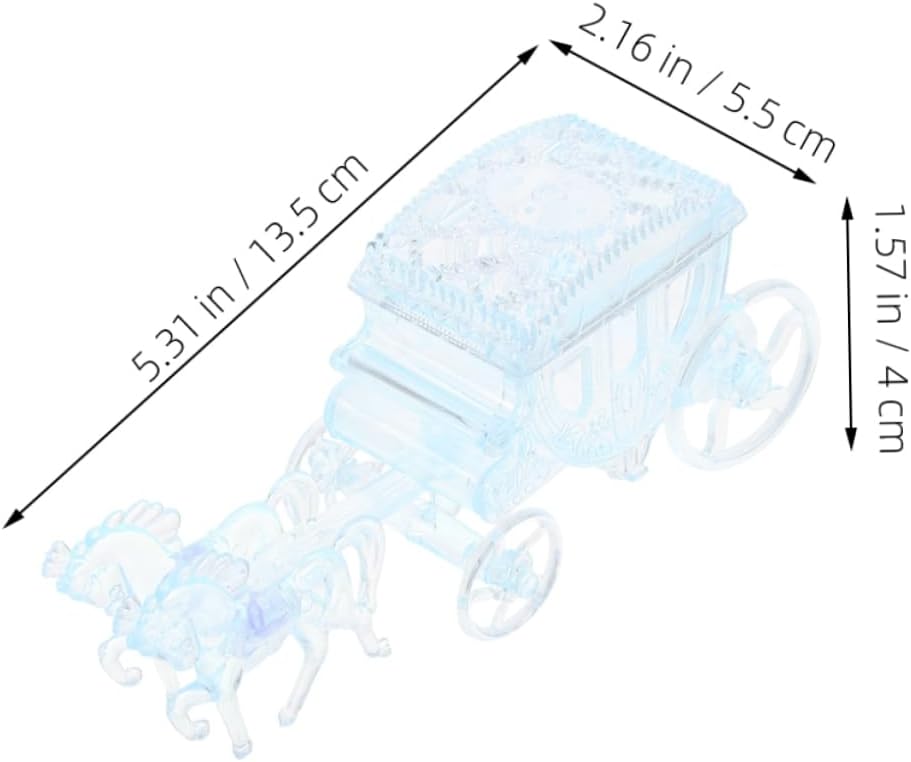 PRETYZOOM Carriage Shaped Candy Holders for Weddings and Parties