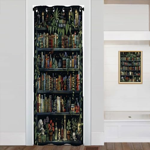 Chaohuan Bookshelf Doorway Curtain 34x80 Inches Panel