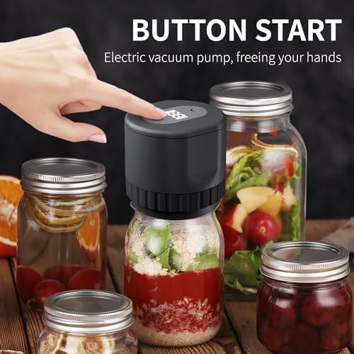Unichild Electric Mason Jar Vacuum Sealer Kit with Can Opener