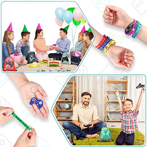 Hungdao 48 Pcs Gamer Party Favors Set