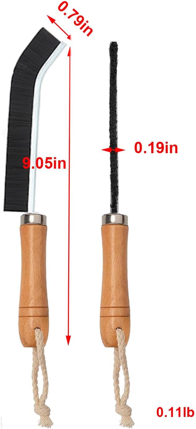 LAMSEA 2 Pcs Hard Bristle Crevice Cleaning Brush
