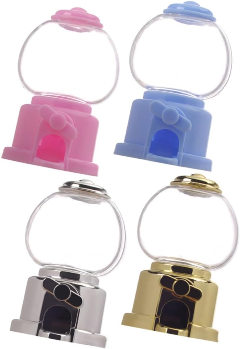 4pcs Manual Gumball Machine Candy Dispenser for Parties and Events