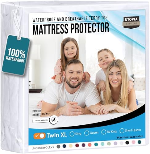 Utopia Bedding Waterproof Mattress Protector Twin XL Size