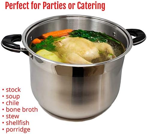 20 Quart Commercial Grade Stainless Steel Stock Pot