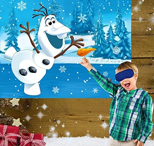 Pin The Nose Snowman Game for Kids