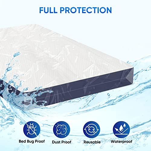 Ticonn 2pk Plastic Mattress Bag Waterproof Heavy Duty