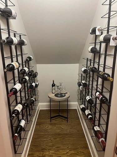 TheRackCo Wall Series Double Frame Wine Rack 9 Bottles Free Opener