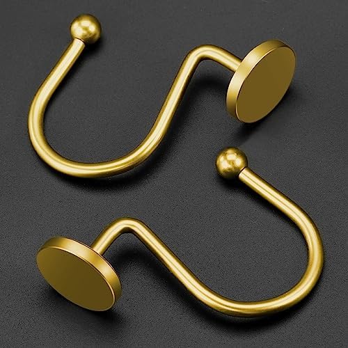CHICTIE Gold Shower Curtain Hooks Set of 12