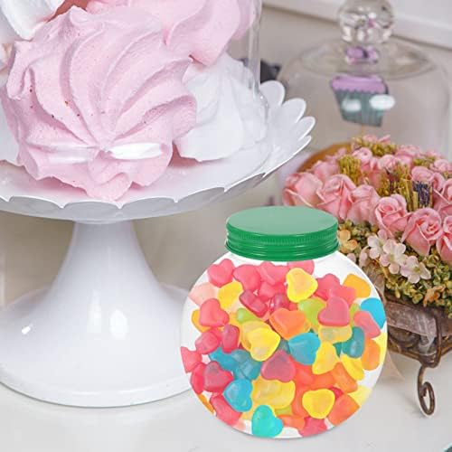 KALLORY 5Pcs Christmas Ball Shaped Candy Jars with Sealing Lids
