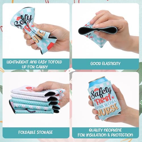 Nurses Week Funny Can Coolers 12 Pack Set