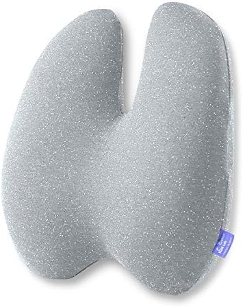 C Cushion Lab Extra Dense Lumbar Pillow with Strap - Grey