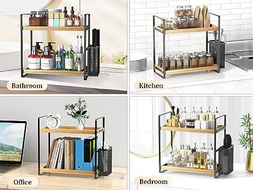 LEMIKKLE Bathroom Counter Organizer with Basket