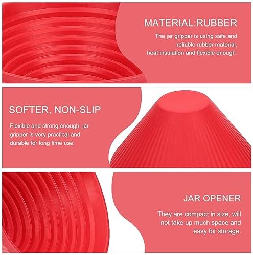Luxshiny 6pcs Jar Opener Rubber Grippers