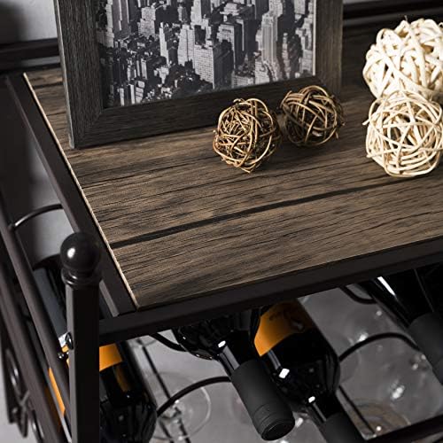 Home Zone Living Wine Rack - Freestanding Countertop Storage for 6 Bottles