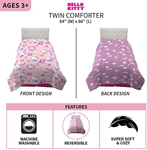Franco Kids Bedding Hello Kitty Comforter Twin