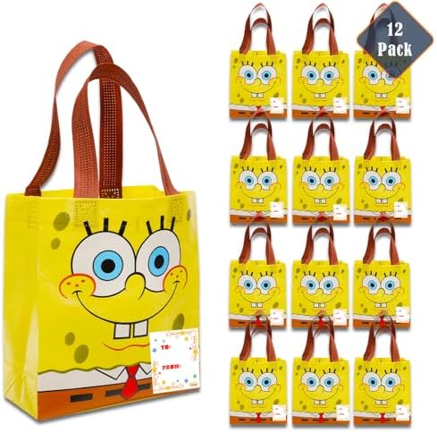 SpongeBob SquarePants Party Favor Bags Set 12 Pack