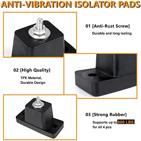 4Pack Anti Vibration Rubber Pads for Mini Split Air Conditioner