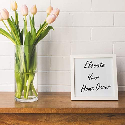 CYS EXCEL Clear Cylinder Glass Vase Set