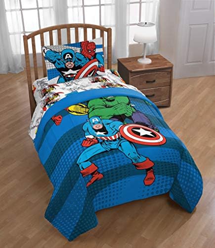 Marvel Avengers Comforter Twin Full Super Soft Kids Reversible Bedding