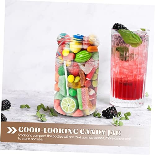 6pcs Transparent Bear Shaped Candy Storage Jars for Party Favors