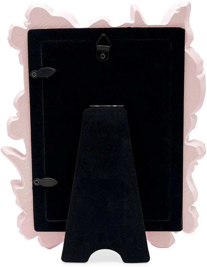 Isaac Jacobs Ornate Butterfly Picture Frame 4x6 Pink