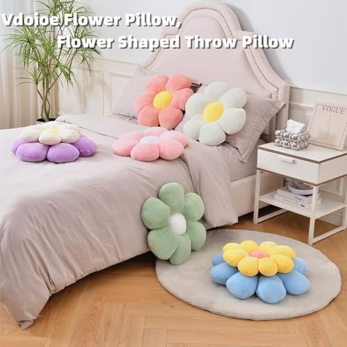 Cute Daisy Throw Pillow 196 Inch Flower Shaped Decorative Cushion