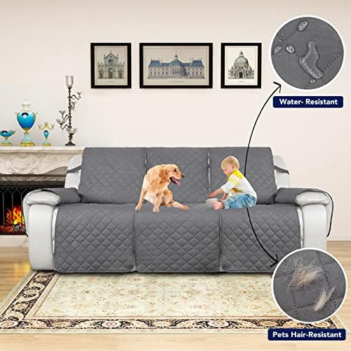 PureFit Water Resistant Reversible Sofa Cover for 3 Seat Recliner
