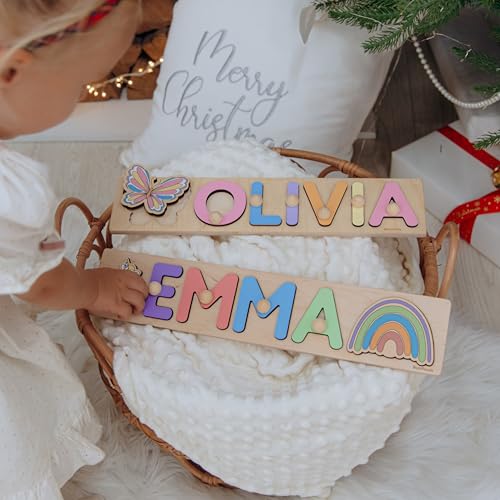 Personalized Wooden Name Puzzle With Pegs