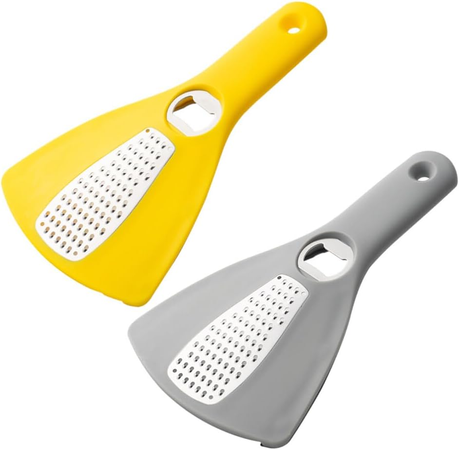 Luxshiny 2pcs 3 in 1 Can Opener Jar Opener Cheese Grater