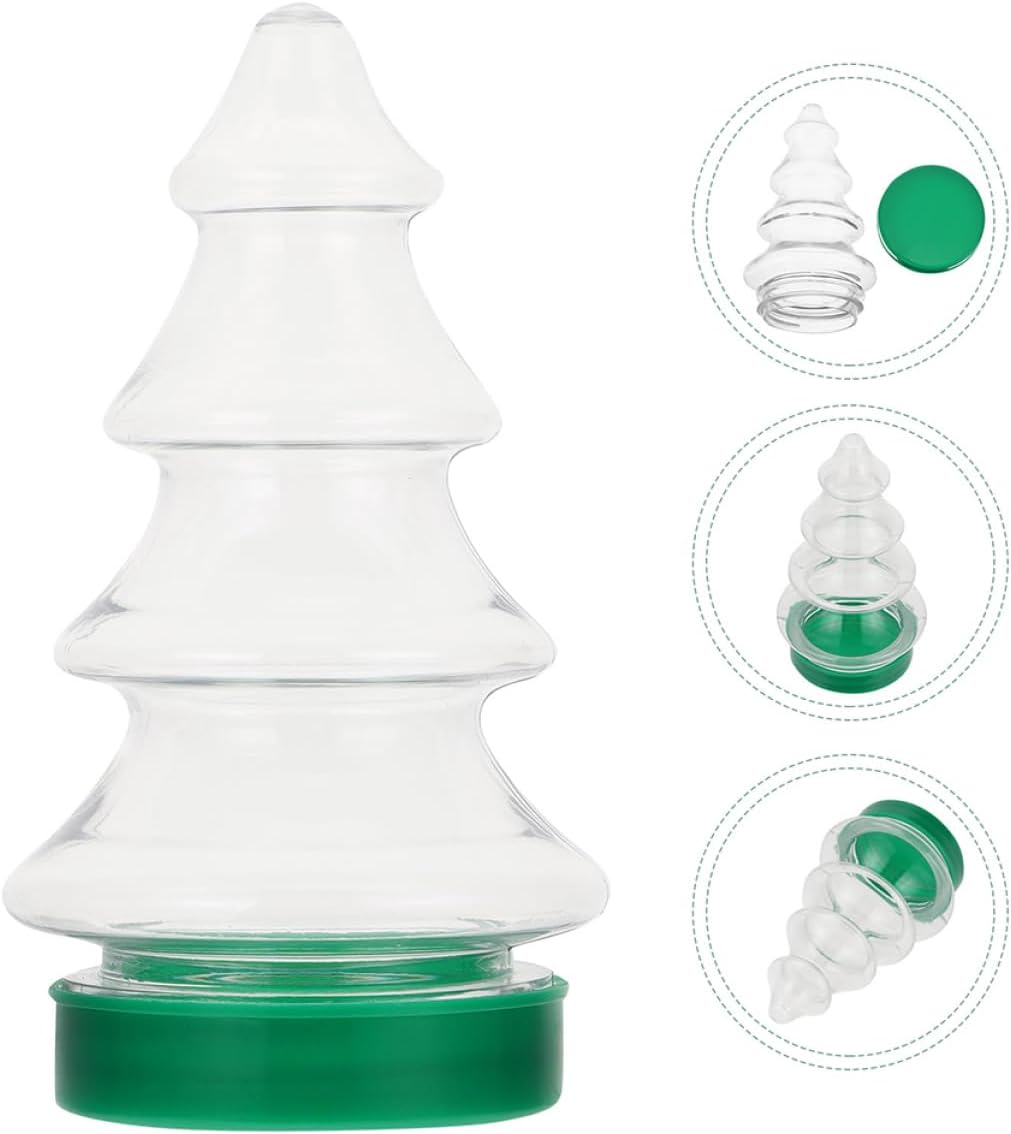 6Pcs Christmas Tree Candy Bottles for Holiday Treats