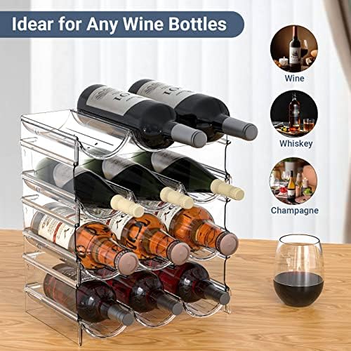 Benaep 4 Tier Plastic Bottle Organizer with 12 Containers