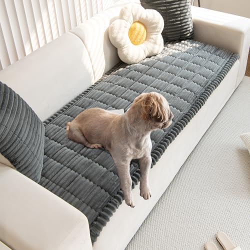 Non-Slip Fuzzy Pet Couch Covers for Large Dogs