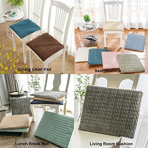 Corduroy Stripe Chair Cushion Set of 2