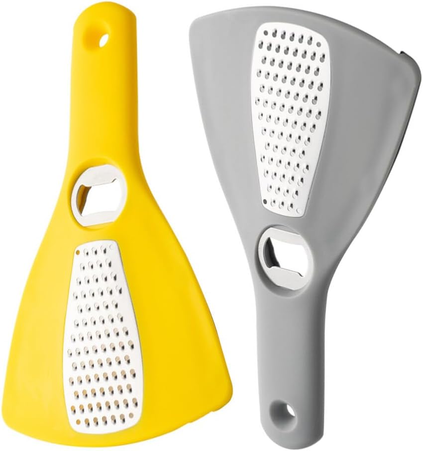Luxshiny 2pcs 3 in 1 Can Opener Jar Opener Cheese Grater