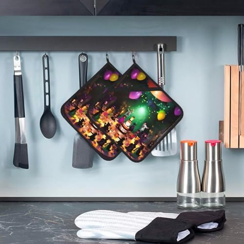 Halloween Party Kitchen Set with Heat Resistant Gloves