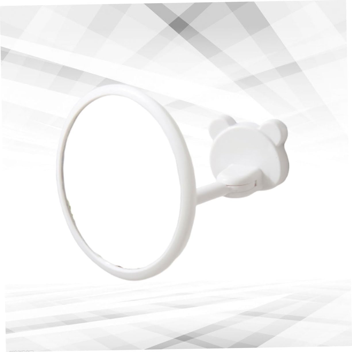 Wall-Mounted Folding Makeup Mirror with Magnifying Glass