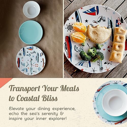 Camp Casual Melamine Dinnerware Set 6-Piece