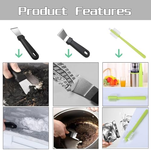 12Pcs Hard Bristle Crevice Cleaning Brush Set for Windows and More