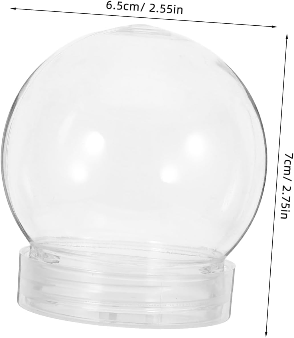 Luxshiny 10PCS 140ml Plastic Candy Jars with Lids