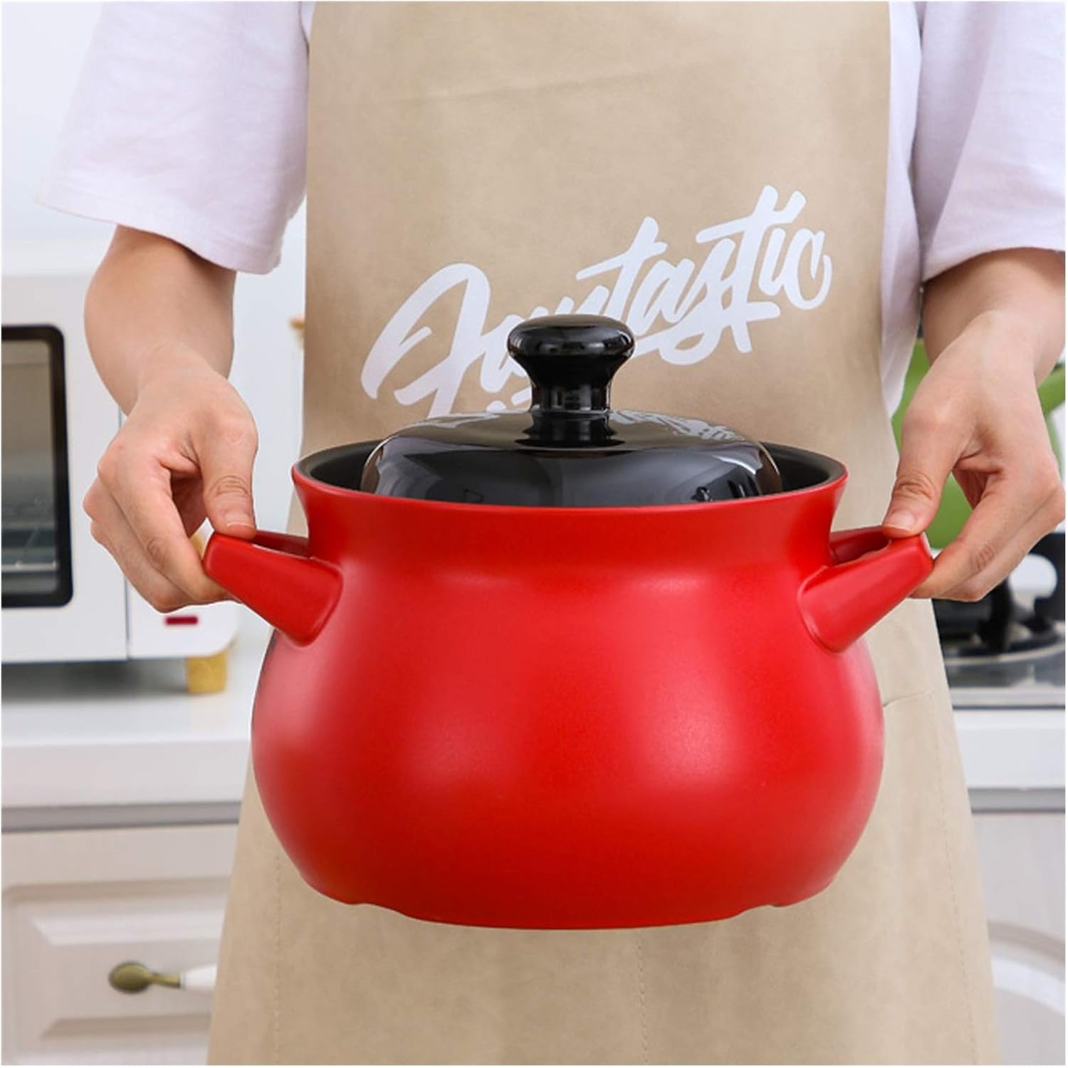 SISWIM Soup Pot Stockpot with Lid 19cm Yellow